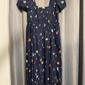 GAP Dress - Navy with Colorful Floral Print